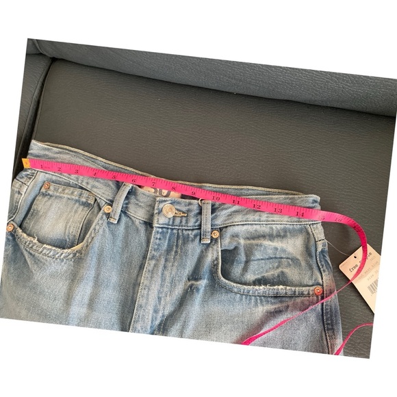 We the Free by FP  NWT Women's Out West Blue Denim Pockets Stovepipe Jea… - Picture 10 of 12